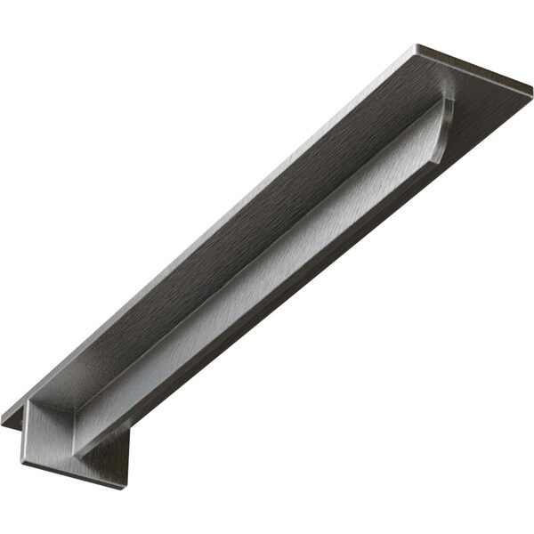 Ekena Millwork Heaton Hidden Support Steel Bracket w/ 16" Support Depth, Stainless Steel 3"W x 20"D x 2"H BKTM03X20X02HESS - main